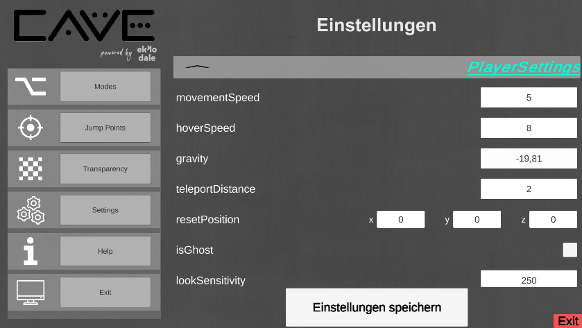 Player Settings